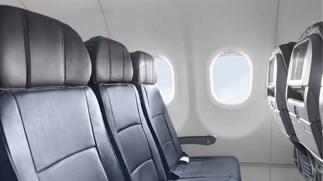 Interior of plane