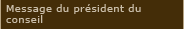 Message du président du conseil