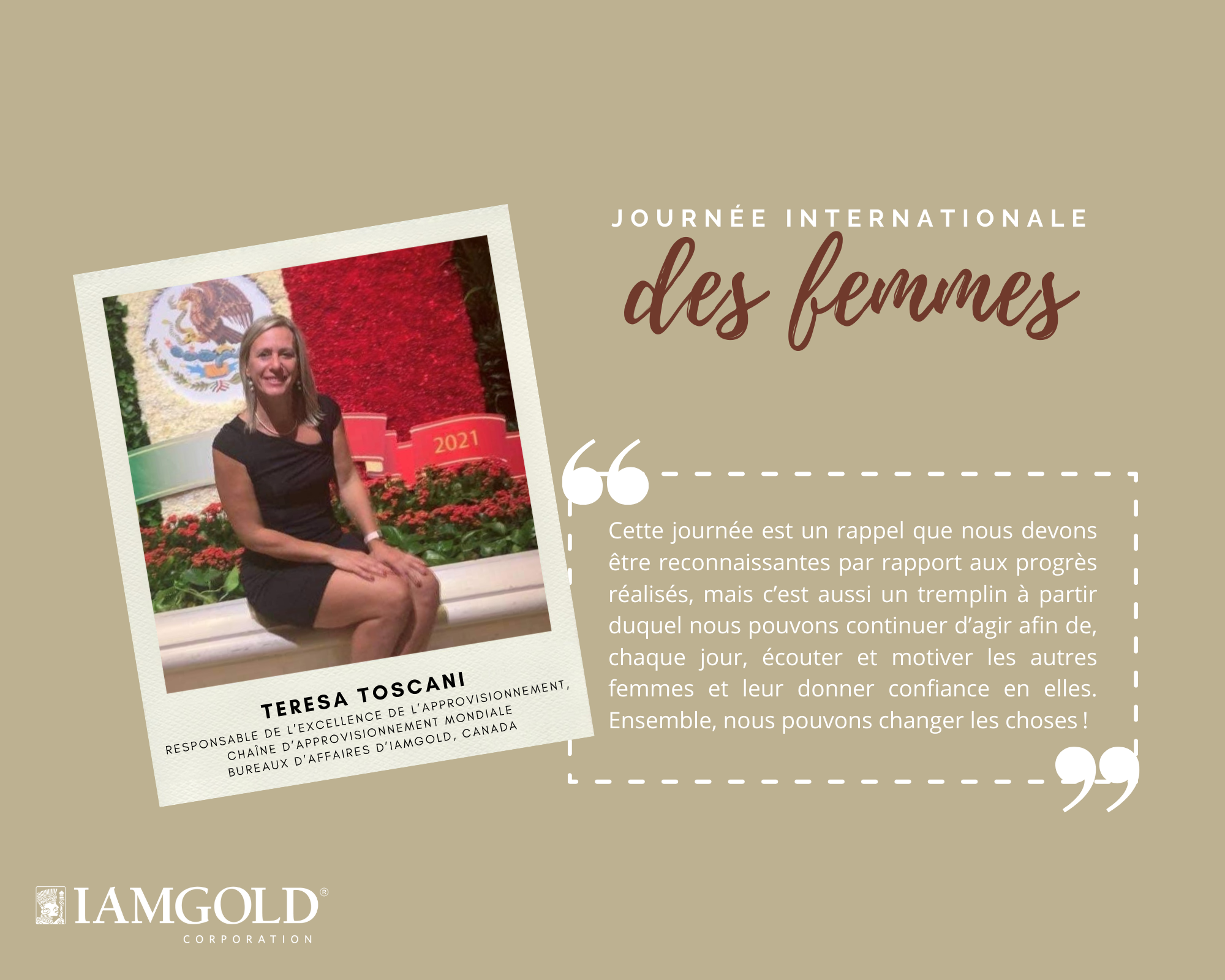 IAMGOLD Corporation - Célébrons La Journée Internationale Des Femmes