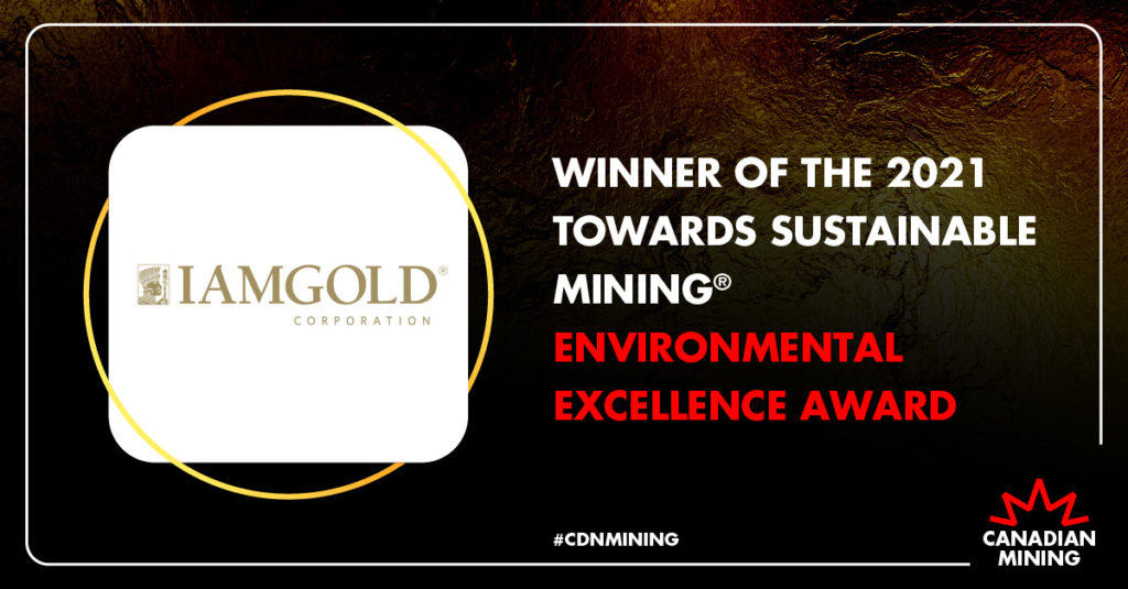 IAMGOLD Corporation - Essakane wins the 2021 TSM Environmental 