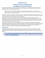 Proposal No. 2 - Advisory Vote on Compensation