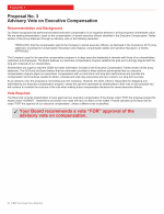 Proposal No. 3 - Advisory Vote on Executive Compensation
