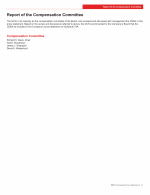Report of the Compensation Committee