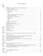Table of Contents