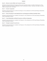 10. Directors, Executive Officers and Corporate Governance