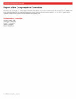 Report of the Compensation Committee