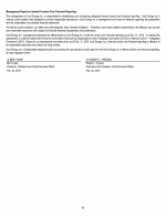 - Management Report on Internal Controls Over Financial Reporting