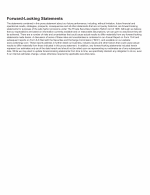 Forward-Looking Statements