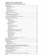 Table of Contents