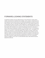 Forward-Looking Statements
