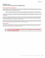 Proposal No. 2 - Advisory Vote on Executive Compensation