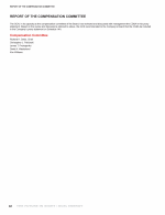 Report of the Compensation Committee