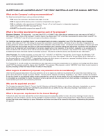 Questions and Answers About the Proxy Materials and the Annual Meeting
