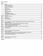Table of Contents
