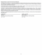 - Management Report on Internal Control Over Financial Reporting