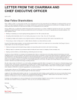 Letter from the Chairman and Chief Executive Officer