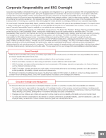 Corporate Responsibility and ESG Oversight