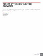 Report of the Compensation Committee