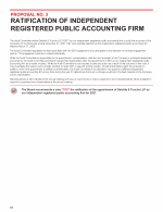 Proposal No. 3 - Ratification of Independent Registered Public Accounting Firm