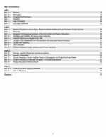 Table of Contents