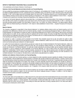 - Report of Independent Registered Public Accounting Firm