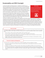 Sustainability and ESG Oversight