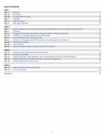 Table of Contents