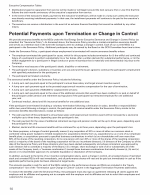 - Potential Payments upon Termination or Change in Control