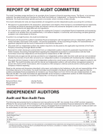 Report of the Audit Committee