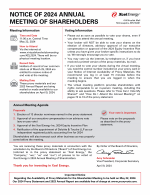 Notice of 2024 Annual Meeting of Shareholders