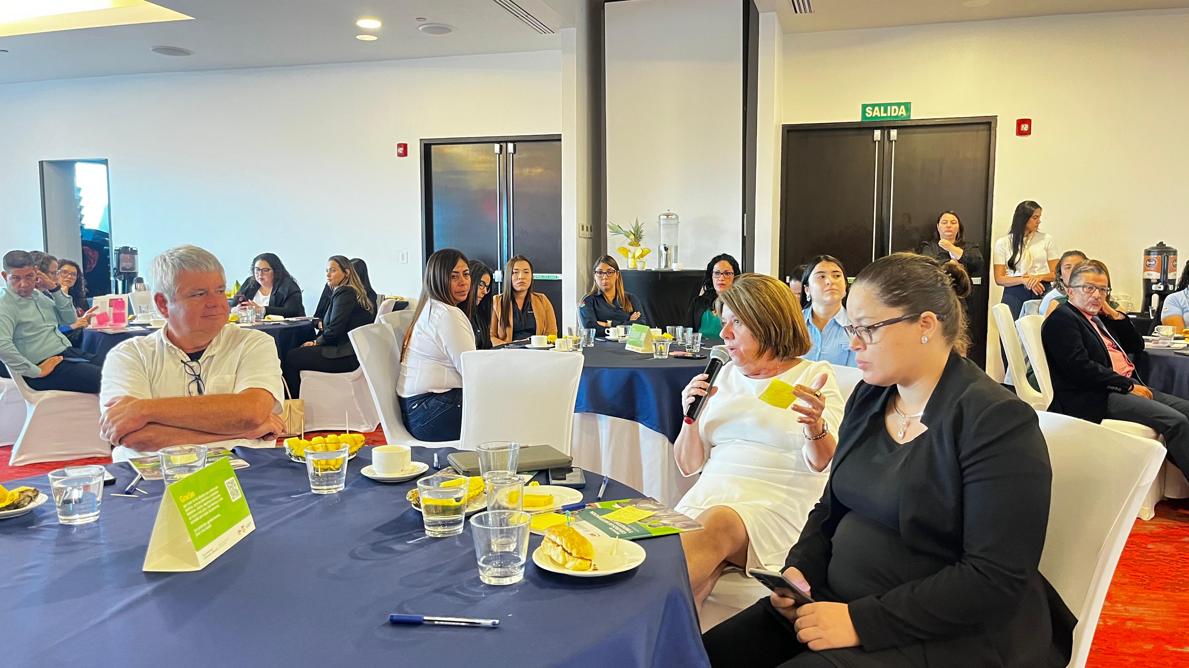Congresswoman Olga Morera speaking