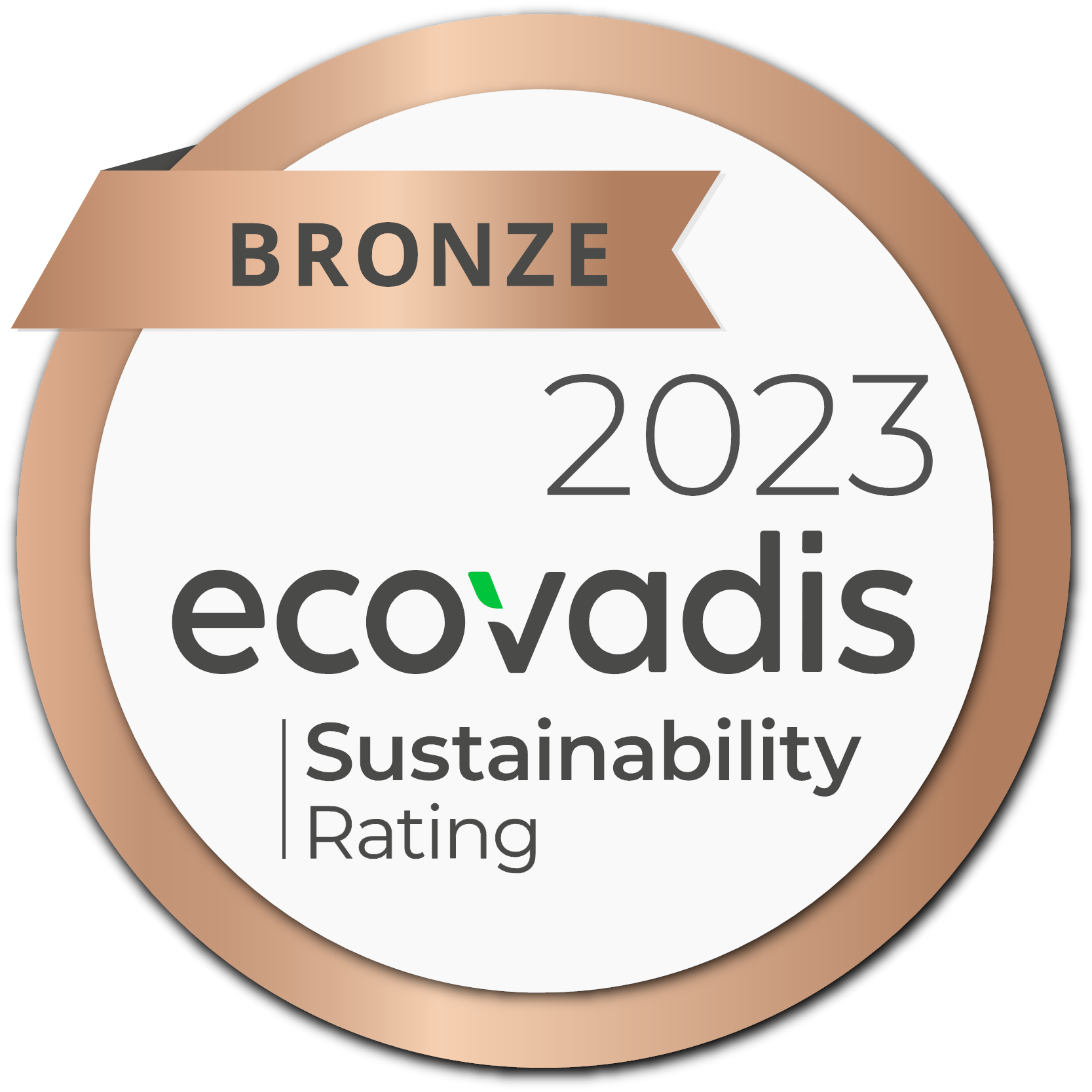2021 EcoVadis Sustainability Rating Bronze Badge