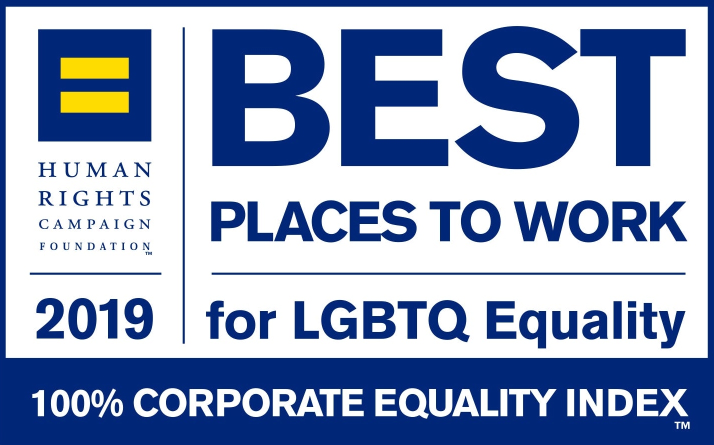 2019 Best PLaces To Work for LGBTQ Equality