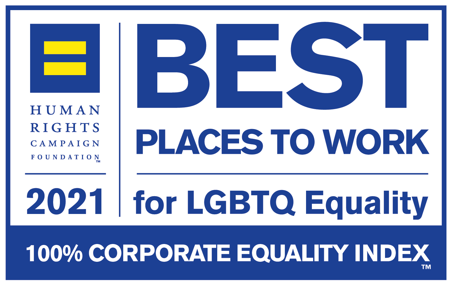 2021 Best Place to Work for LGBTQ Equality