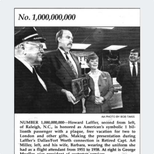 American Airlines in the 1990s