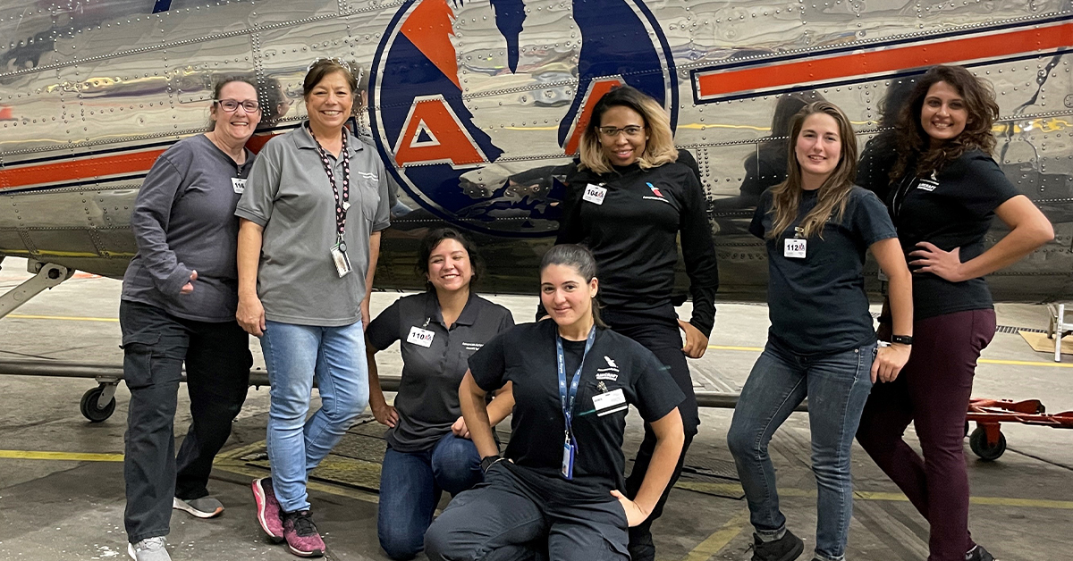 The First Of Many Women In Tech Ops American Airlines Newsroom