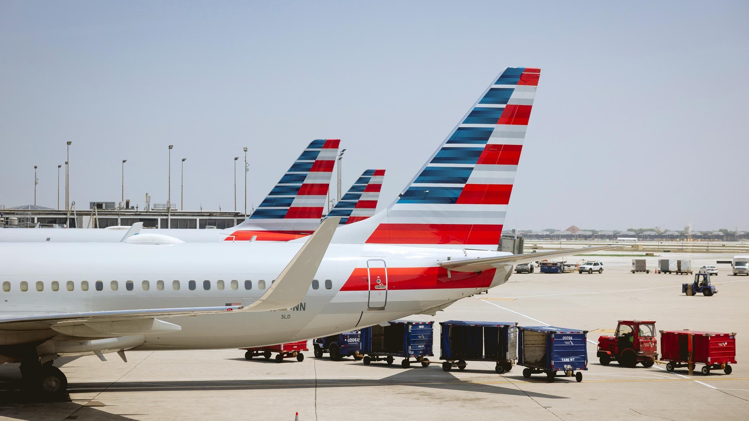 American Airlines planes on the tarmac